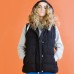 Skinni Fit Women's Padded Gilet With Detachable Hood