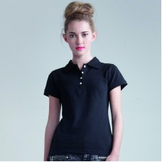 Skinni Fit Women's Thick And Thin Yarn Polo Shirt