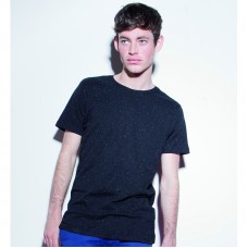 Skinni Fit Men's Crew Neck Fleck Effect T-shirt