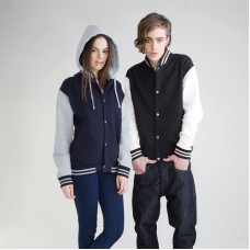 Skinni Fit Adult's Detatchable Hood Baseball Jacket