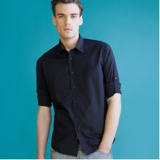 Skinni Fit Men's Roll Up Option Long Sleeve Shirt