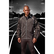 Spiro Men's Reflective Piped Race System Jacket