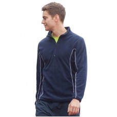 Tombo Teamsport Men's 1/4 Zipped Micro Fleece Top