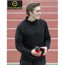Tombo Teamsport Men's 1/4 Zip Tricot Long Sleeve Top