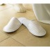 Towel City Adult's Closed Toe Waffle Fabric Mule Slippers