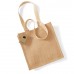 Westford Mill Cotton Carry Handle Jute Compact Tote Bag