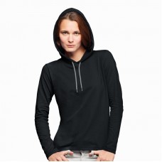 Anvil Women's Fashion Basic Long Sleeve Hooded Tee