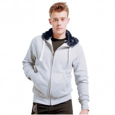 Awdis Just Hoods Adult's Full Zipped Fur Lined Chunky Hoodie