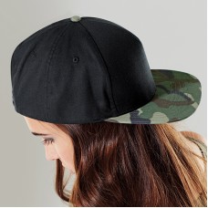 Beechfield Adult's Flat Peak Camouflage Snapback Cap