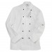 Dennys Adult's Removable Stud Fastening Long Sleeve Chefs Jacket