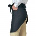 Dennys Chefswear Wrapover Waist Apron In Black