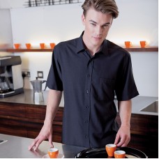 Henbury Men's Wicking Yarn Anti-bacterial Short Sleeve Shirt