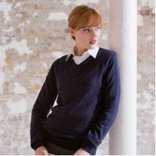 Women's Cashmere Touch Acrylic V-neck Jumper