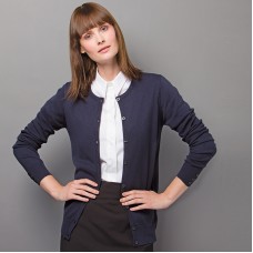 Kustom Kit Women's Crew Neck Long Sleeve Cardigan