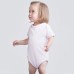 Short Sleeved Body Suit With Envelope Neck Opening