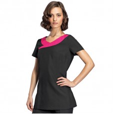 'ivy' Beauty And Spa Tunic Contrast Neckline