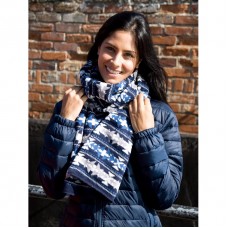 Result Winter Adult's Fair Isle Double Layer Jacquard Scarf