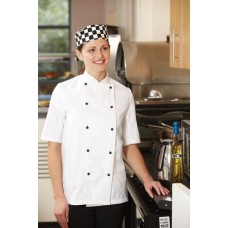 Dennys Men's Lightweight Short Sleeve Chefs Jacket