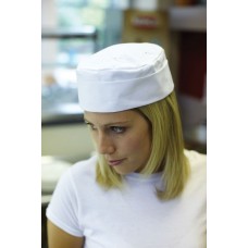 Dennys Adult's White Chefs Skull Cap