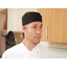 Dennys Adult's Black Chefs Skull Cap