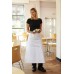 Dennys Adult's Chefs White Cotton Square Long Waist Apron