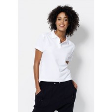 Sg Women's Ripple Collar And Cuff Poly/cotton Polo Shirt