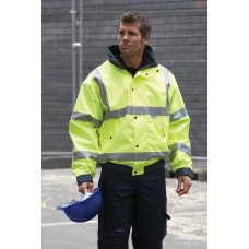 Yoko Hi-vis 4 In 1 Interactive Bomber Jacket In Hi-vis Yellow