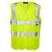 Supertouch Mens Hi Vis Pull Apart Vest In Hi Vis Yellow