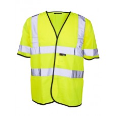Supertouch Men's High Visibility Short Sleeved Vest