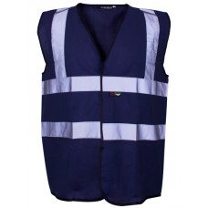 Supertouch Men's Red High Visibility Two Band And Brace Vest