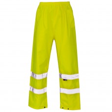 Supertouch Men's Elasticated Waist High Visibility Trouser In Navy