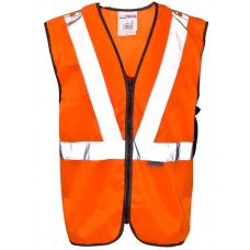 Supertouch Hi Vis Polycotton Orange Long Tracker Waistcoat