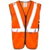 Supertouch Hi Vis Polycotton Orange Long Tracker Waistcoat