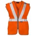 Super Touch Hi Vis Polyester Long Tracker Waistcoat In Orange