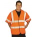 Super Touch Hi Vis Short Sleeved Waistcoat In Orange