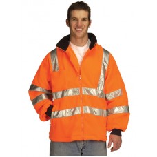 Super Touch Hi Vis Micro Fleece Jacket In Orange