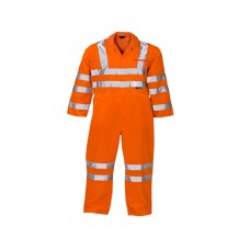 Super Touch Hi Vis Polycotton Coverall In Orange