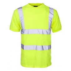 Supertouch Men's High Visibility T-shirt In Yellow/blue