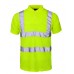 Supertouch Men's High Visibility Polo Shirt In Yellow/blue