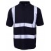 Supertouch Men's High Visibility Polo Shirt In Navy