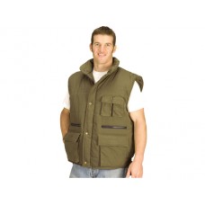 Super Touch Multi Pocket Body Warmer In Dark Green
