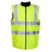 Supertouch Men's Reversible Twill Lined Bodywarmer In Yellow