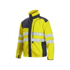 Projob Men's Water Resistent 6302 High Visibility Work Fleece Jacket