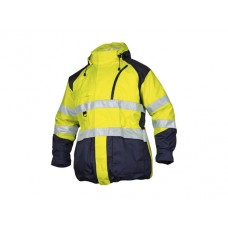 Projob Workwear Men's 6406 Jacket 6 In 1 In Yellow And Orange