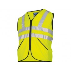 Projob Workwear Men's 6702 Vest  Hv In Yellow And Orange