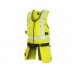 Projob Men's Adustable Buckle 6704 High Visibility Tool Vest
