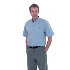 Uneek Clothing Men's Button Collar Pinpoint Oxford Short Sleeve Shirt