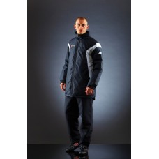 Lotto Lt017b Star Padded Boys Jacket In Black And Navy