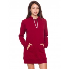 American Apparel Women's California Fleece Raglan Hooded Dress