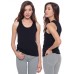 American Apparel Women's Sheer Jersey Fabric Racerback Tank Top
